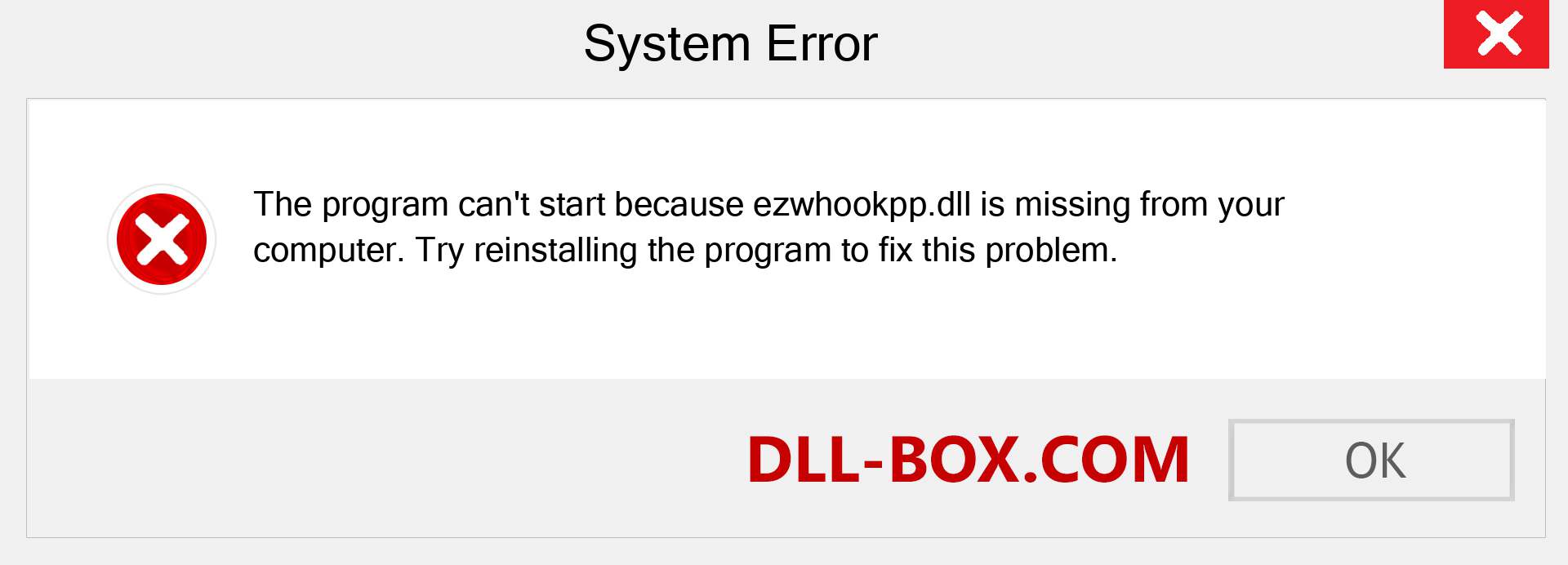  ezwhookpp.dll file is missing?. Download for Windows 7, 8, 10 - Fix  ezwhookpp dll Missing Error on Windows, photos, images